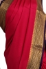 Classic Contrast Pure Mysore Crepe Silk Saree